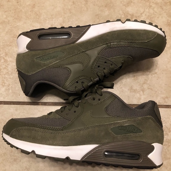 olive green and black nike